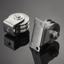 High Precisions Stainless Steel Double Grooves Wheel Pulley Cable Pulley tripod pulley