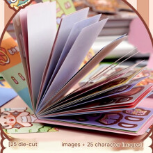 Kids Dress Up Paper Sticker Book Activity Sticker Book Set with Multiple Costume Pink