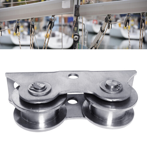 Corrosion Resistant Steel Pulley Block With Double Wheel For Secure Loading H type 2