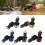 Motorcycle Handlebar Crash Protectors For Enhanced Grip And Style Easy Install Silver 1