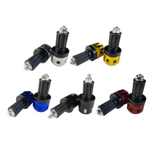 Lightweight Aluminum Motorbike Handlebar Plugs Caps With Non Slip Surfaces Black