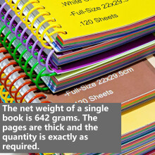 1Pc Notebook Collection Thick Paper Hassle Frees Binding For School and Office Type 4