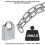 HexinYigjly 304 Stainless Steel Security Chain With Padlock - 5mm x 1 3