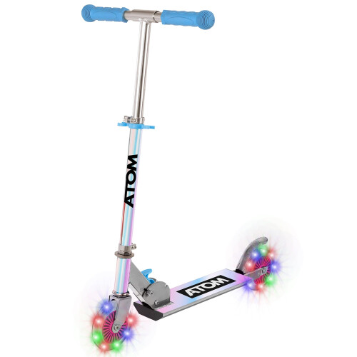 HTI ATOM Holographic Light-Up Inline Scooter for Kids Ages 4-7 | Foldable 1