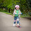 HTI ATOM Holographic Light-Up Inline Scooter for Kids Ages 4-7 | Foldable 3
