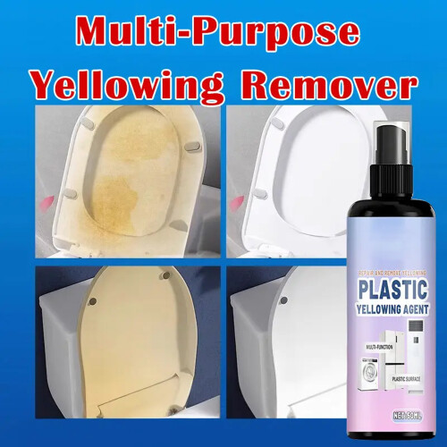 Plastic Yellowing Removal Sprayer Plastic Gloss Restoration Agent Stain Remover 100ml