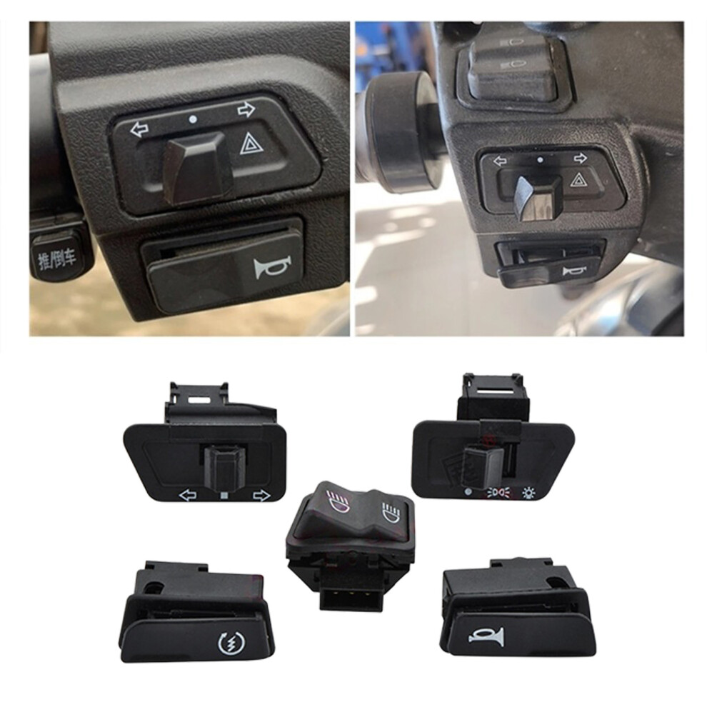 5Pcs Motorcycle Button Switches For Lights Horn Turn Signals Easy To Installation A 7754004651609