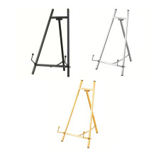 Professional Metal Display Easel Ideal For Artists Students And Gallery Use Gold