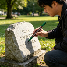 Waterproof Stone Paint Marker For Drawing Writing On Gravestones Tombstone Black