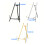 Metal Desktop Tripod Easel For Artwork Display Adjustable Angles Foldable Design Black 1