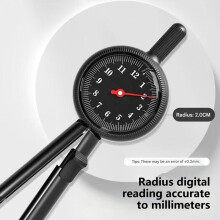 High Precisions Accurate Plastic Compass Drafting Compass With 30cm Long Scale White