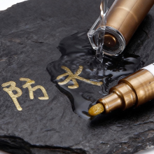 Monument Repair Marker with Oil Based Ink For Tombstone Lettering Brush styles gold