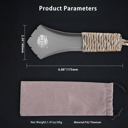 Tioneer Ultralight Backpacking Trowel TA2 Titanium Hand Camping 2
