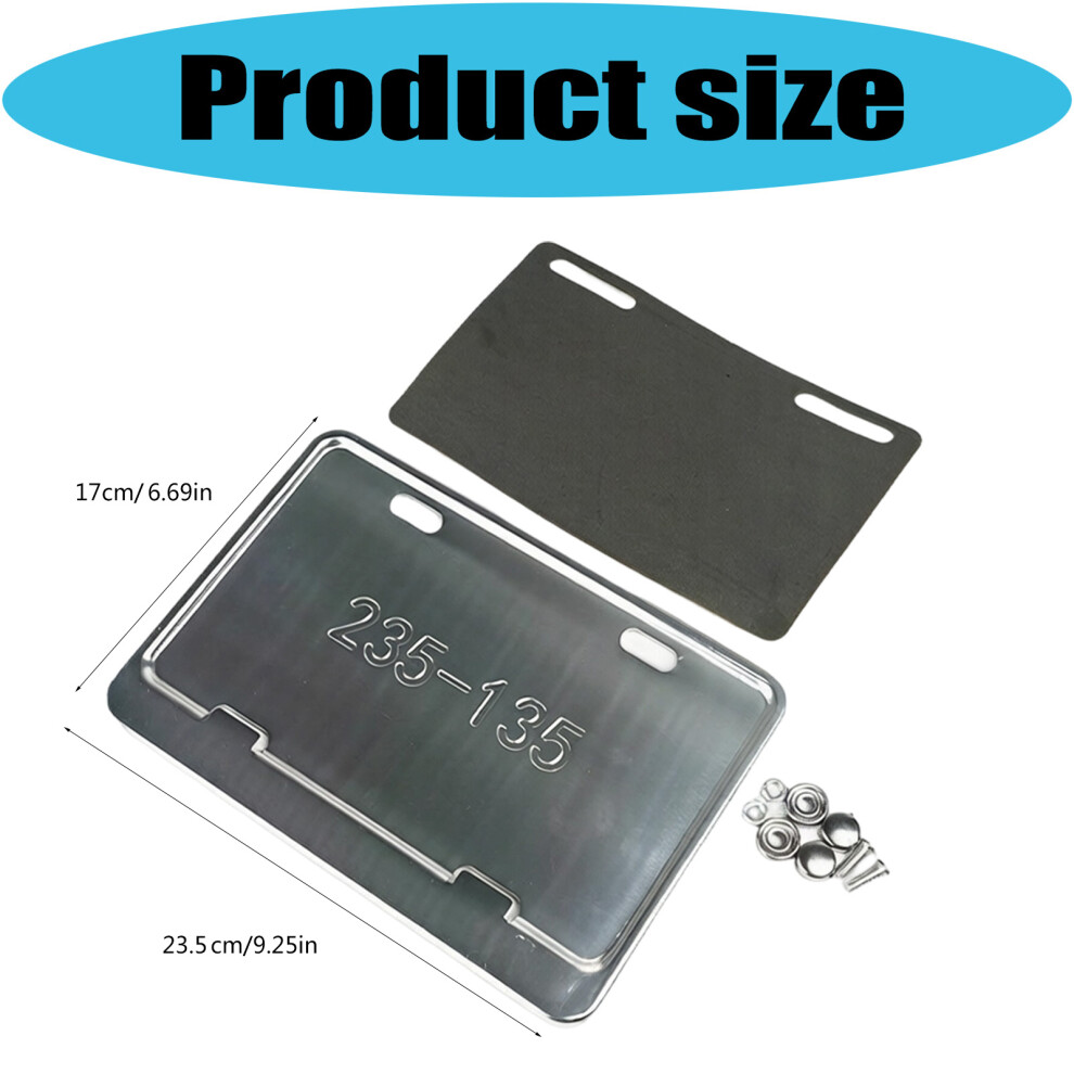 License Bracket Philippines Standard Aluminum Holder Quick Carbon Fiber Pattern Black/Silver 7754004645646