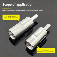Steel Wire Twist Tool 9/11 Gauge Drill Chucks Tool For Easy Fastening Operations No. 11