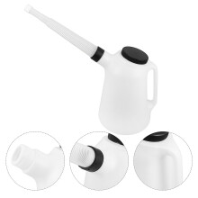 Oil Filling Bottle with Cover For Bike Plastic Construction Anti Leak Long Nozzle 1.2L