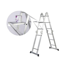 Anti Slip Metal Work Platform Ladder Parts For Professional And Home Use silver