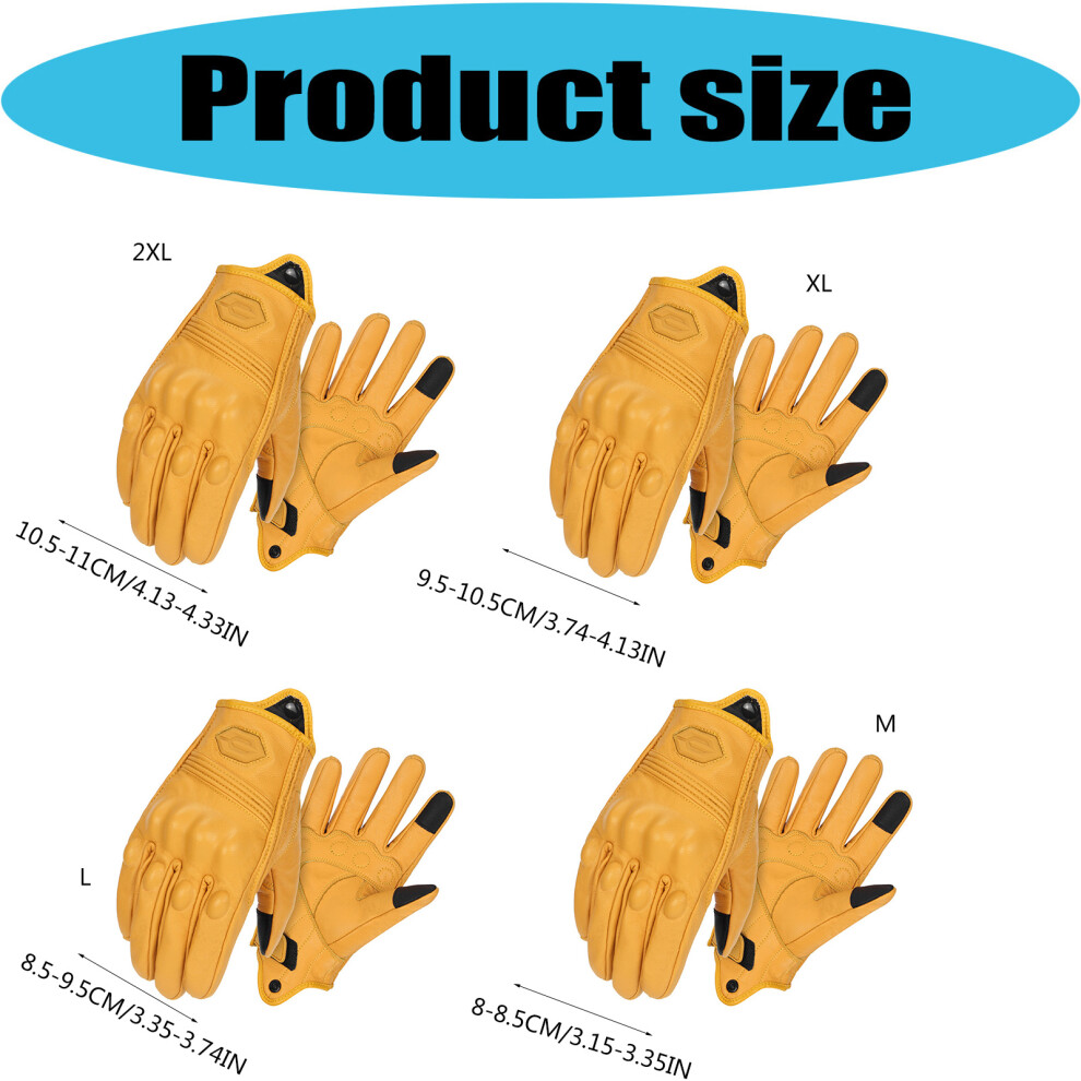 Riding Gloves With Airflows Cooling System Multiple Sizes For Hot Weather M Yellow 7754004617452