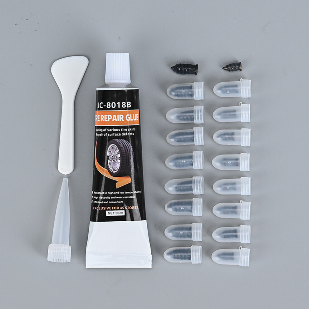 Tire Plugs Kit Includes 30 Rubber Plugs And 10Ml/30Ml/50Ml Sealant Glues A 7754004570702