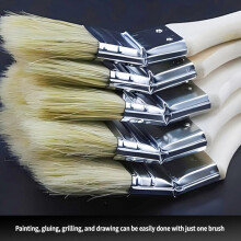 Brush Cleaning Tool With Extended Wooden Handle For Multipurpose Cleaning Tasks 3