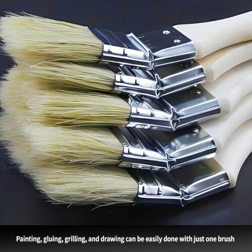 Brush Cleaning Tool With Extended Wooden Handle For Multipurpose Cleaning Tasks 3