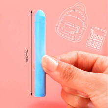Easy Erasing Break Resistant Smooth Writing Educational Chalk Set For Blue box 12 pieces