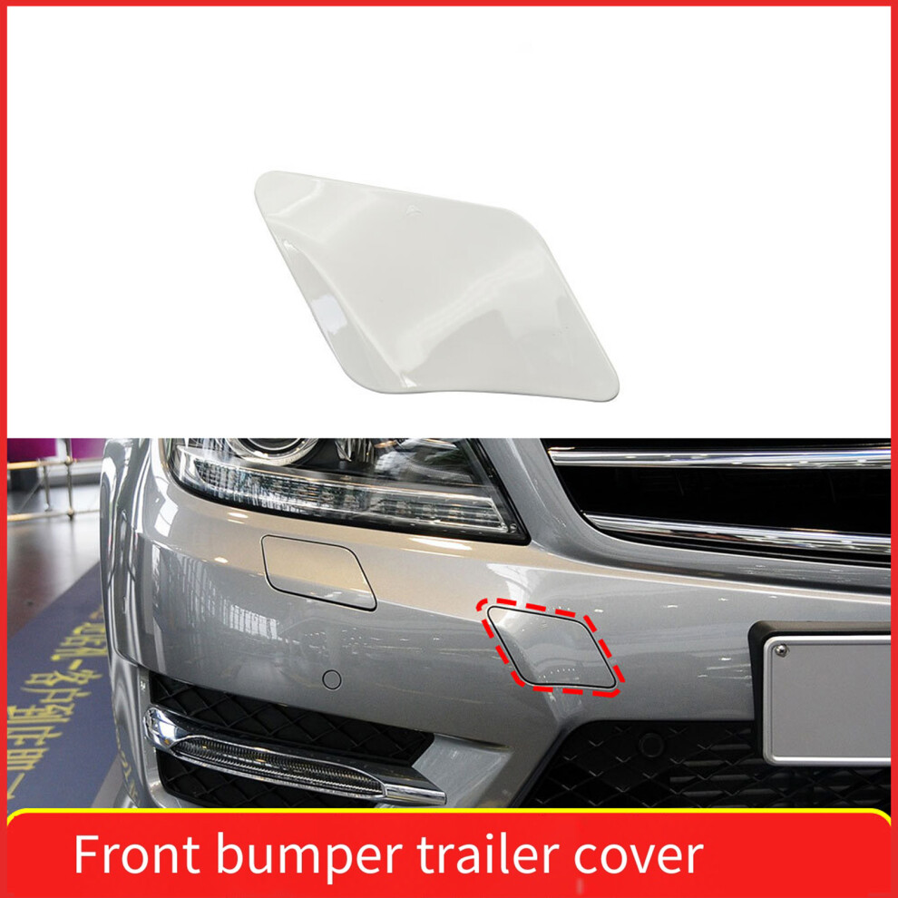 Front Bumper Tow Hook Cover Caps Towing Eye A2048850526 For W204 White 7754004645806
