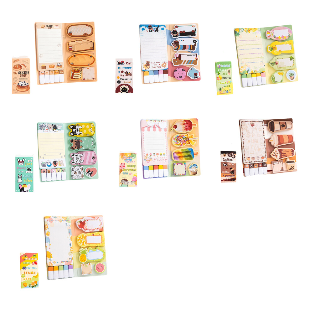 Cartoon Notepads With Adhesive Note Sheet For Daily Scheduling Task Organization C 7754004665927