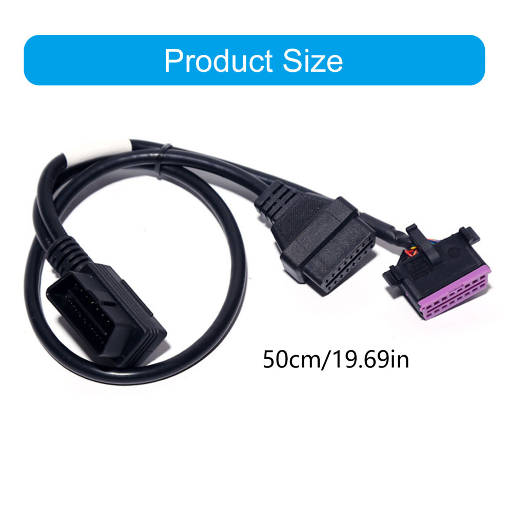 Obdii Splitter Extension Wire 16 Pin Connector Adapter For Auto Diagnostics 7754004569010