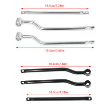 Easy Install Motorcycle Saddlebag Support Bars Motorbike Accessories Black