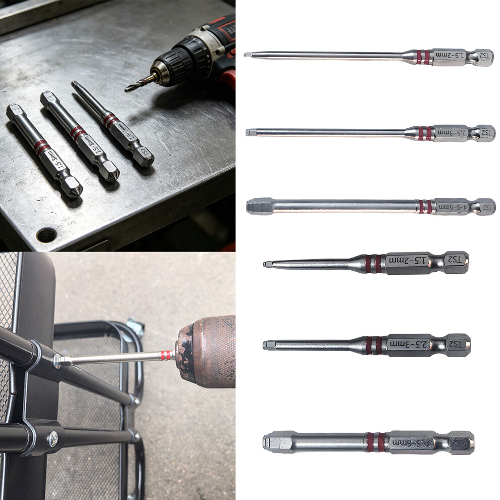 3/6Pcs Pagoda Shaped Socket Screwdriver Bits Electric Screwdriver Bit Quick Changing 1 7754004597761