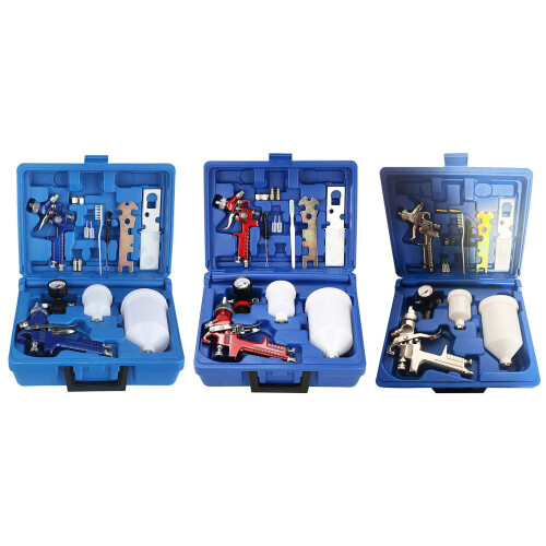 Complete 1.4mm Plus 1.0mm Painting Gear Package For Detailed Work Blue 1