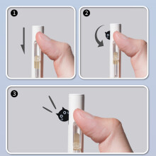 Pack of Retractable Gel Pen 0.5mm Quick Drying Smooth Writing for Office School White