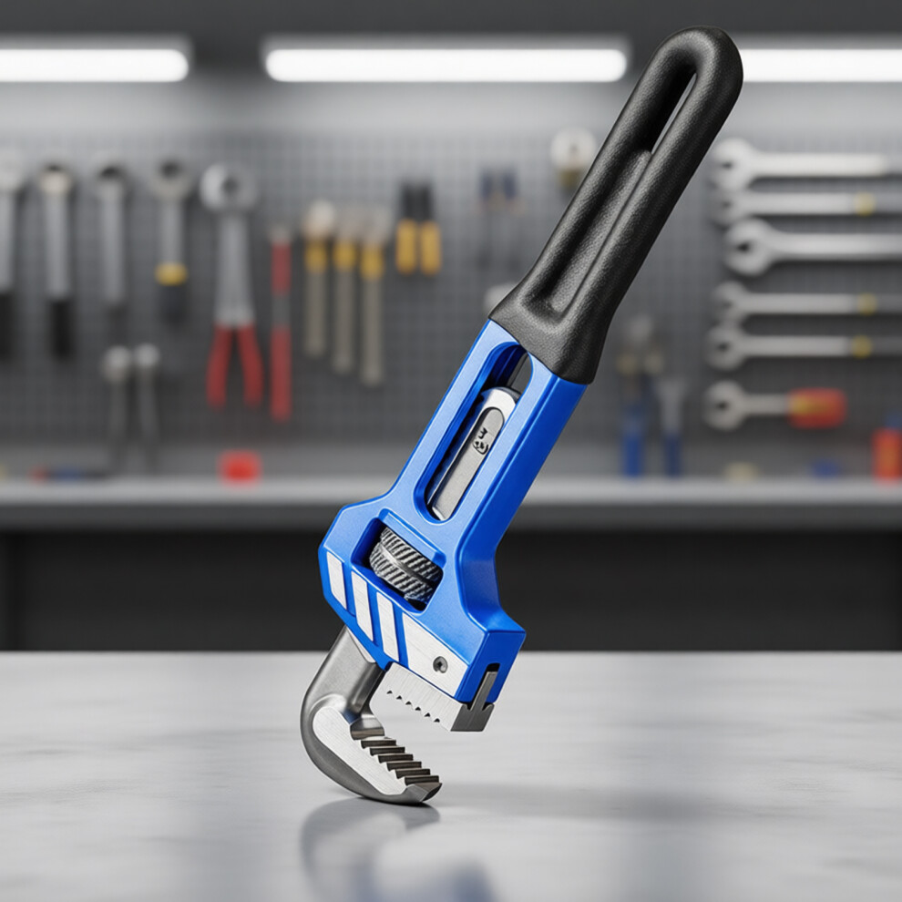 Heavy Duty Straight Pipe Plumbing Wrench Adjustable Pipe Clamps Pliers Plumbers 8 Inches 7754004569126