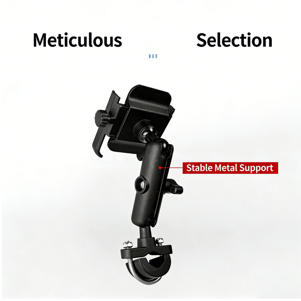 Rotatable Motorcycle Handlebar Phone Mount Fits For Most Smartphones 1Mirror Holder 7754004647770