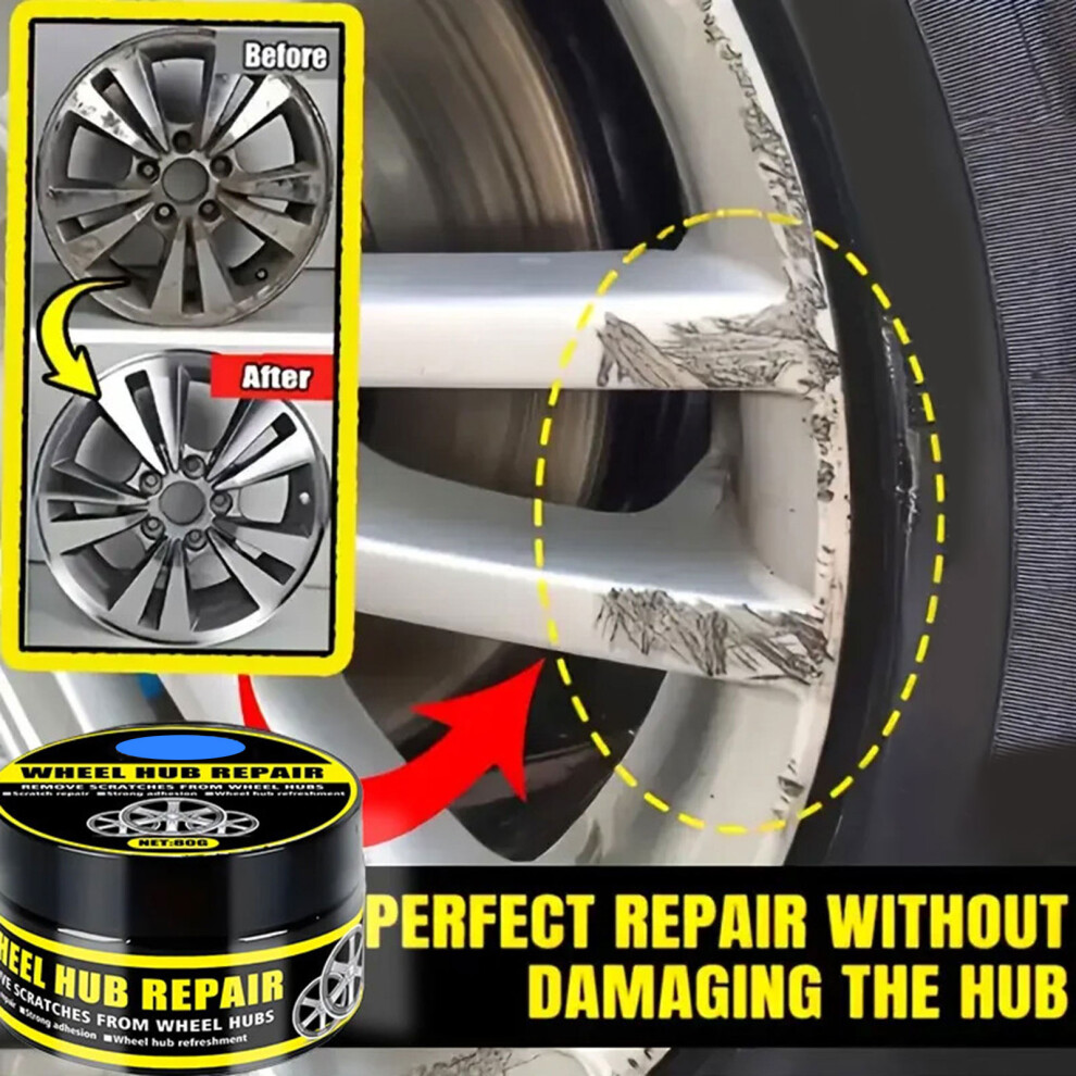 Reliable Wheel Rims Repair Solution Polishing For Aluminum And Chrome 80G Cream 7754004636439