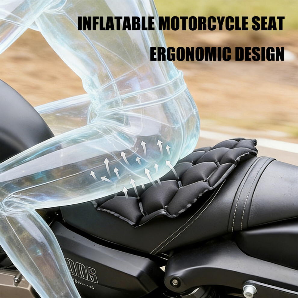 Lightweight Inflatable Motorcycle Seat Support Ergonomic For Reduced Fatigue 7754004645349