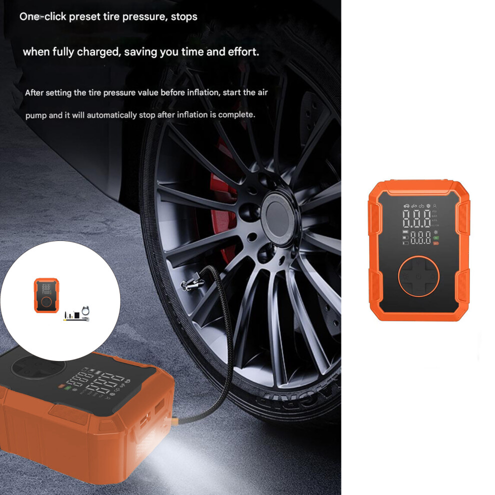 Fast Charging Wireless Inflation Device For Vehicle Tires Intelligent Stop Feature 7754004649880