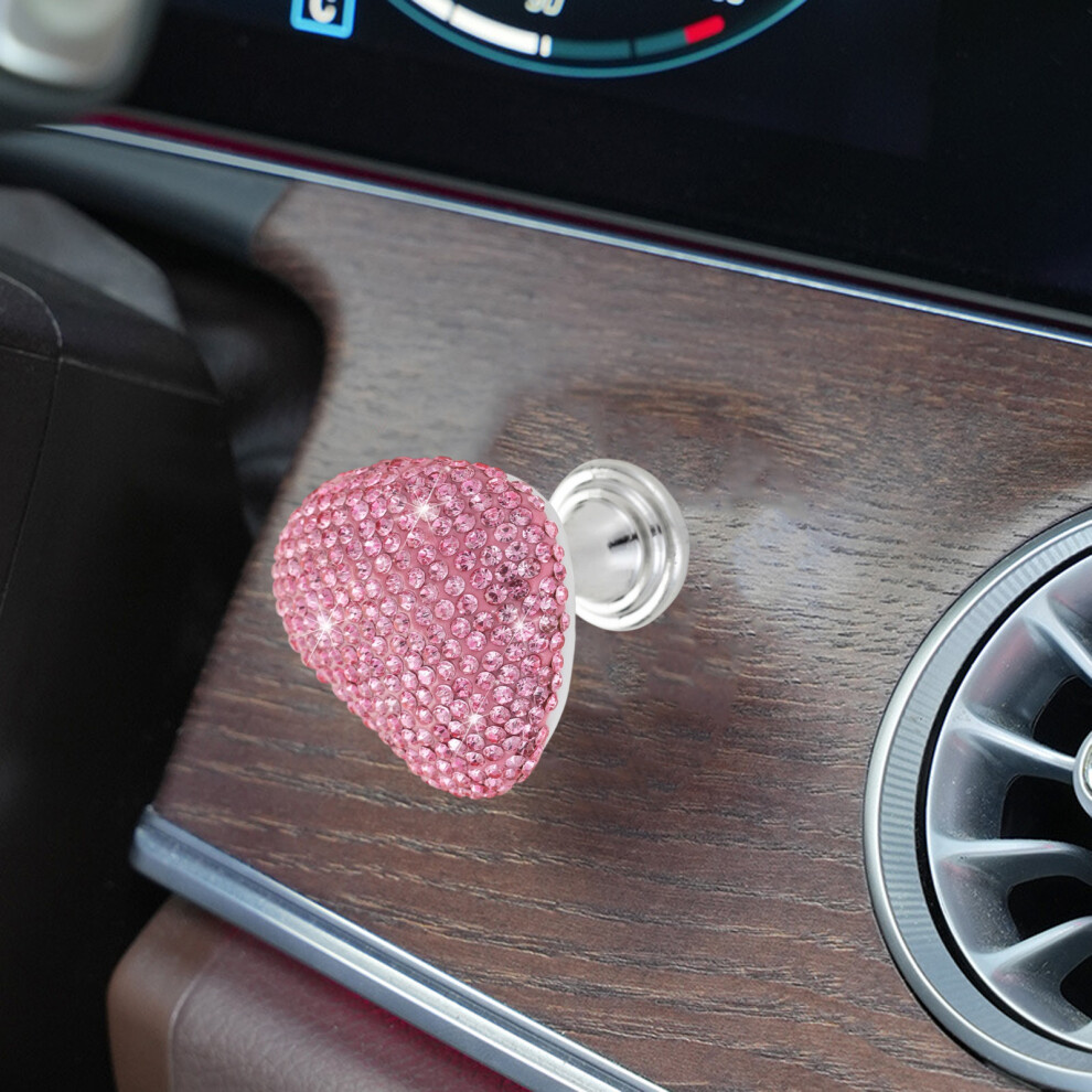 Heart Shape Car Push Start Button Engine Start Buttons Cover Easy To Install Light/Blue 7754004639799