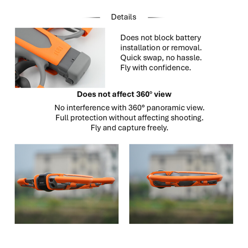 Propeller Protectors For Avata Impact Resistance Simple Use Anti Collision Orange 7754004583436