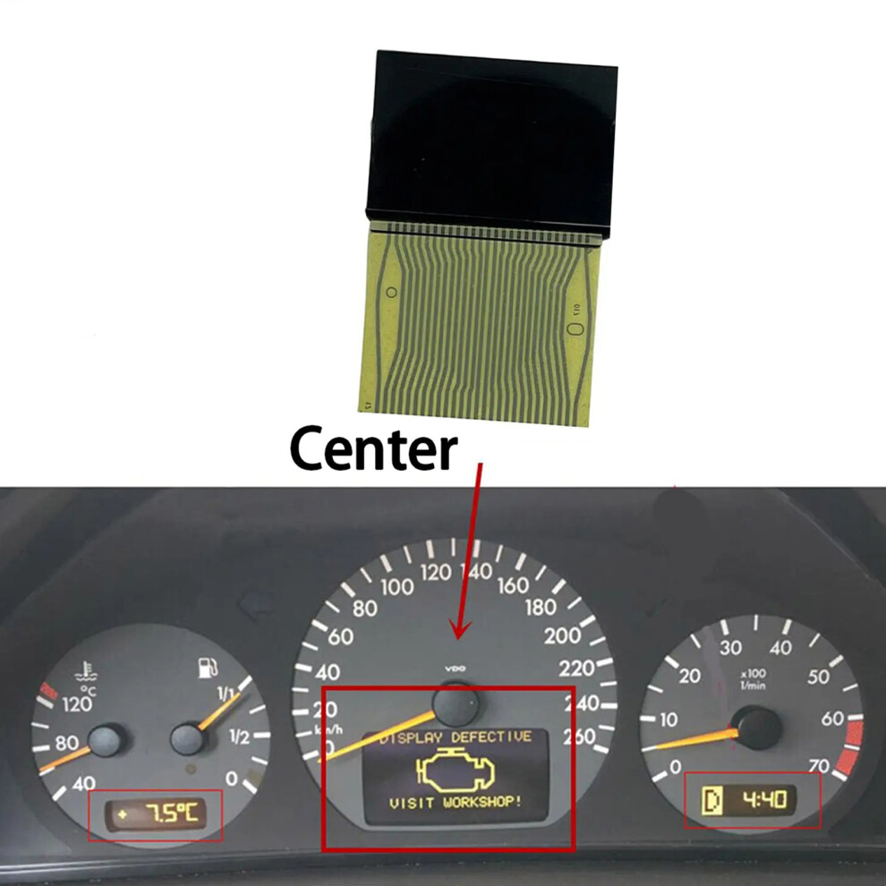 Clear View Dashboard Lcd Speedometer Monitor Left & Centre & Right For About A Pair 7754004633131
