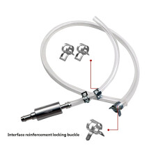 Clutch Brake Bleeder Hose Single Way Valves Tube Bleeding Tool for Motorcycle