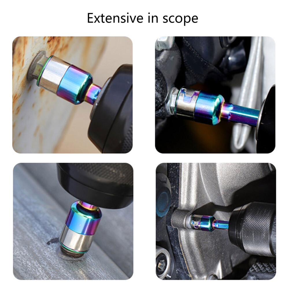 10Pcs 8Mm Hexagonal Socket Nut Driver Set Socket Adapter Not Magnetic Steel Ball 7754004618817
