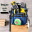 Tool Belt Pockets Tool Belt for Men Adjustable Pouches for Electrician L 10
