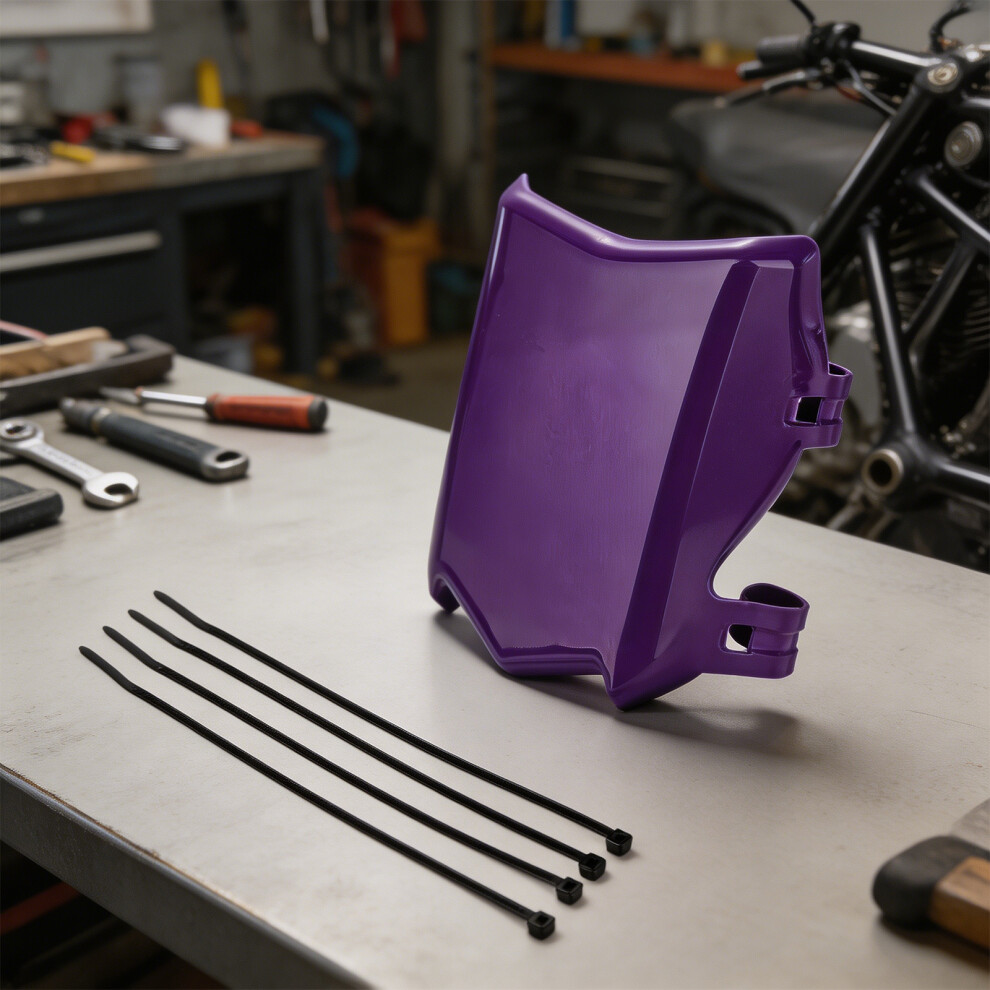 Weatherproof Abs Bike Windshield Guard Shield From Dust Rain And Flying Debris Purple 7754004588820