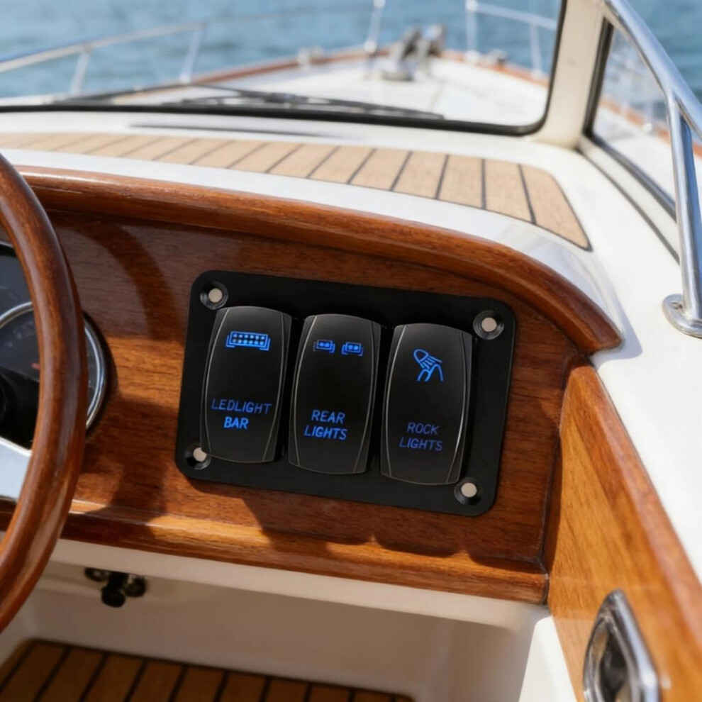 2/3 Gang Rocker Switches For Automotive Marine Use Toggle Switches Three Position Panel 7754004648333