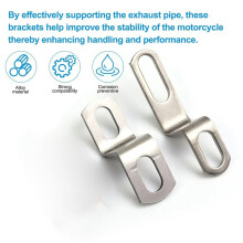 Z/L-Shaped Motorcycle Muffler Bracket Stainless Steel Mounting Support 60mm 80mm 60mm 4