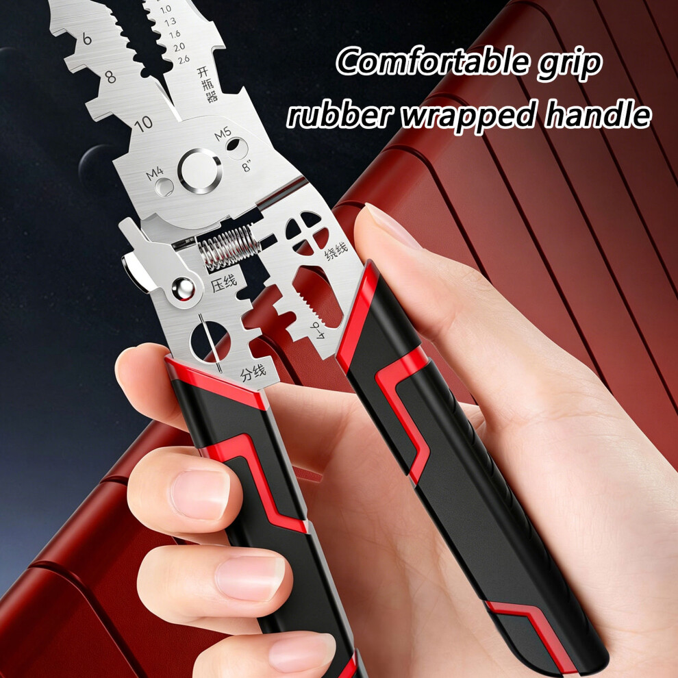 Electrical Cable Cutter Stripper Crimper With Wire Stripping, Cutting, Crimping A 7754004641013