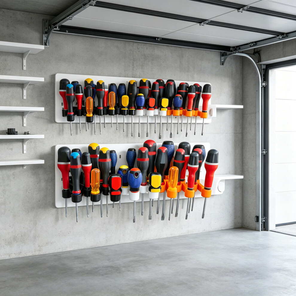 Heavy Duty Polylactic Acid Tool Rack Perfect For Organizing Screwdrivers At Homes Black 7754004601789