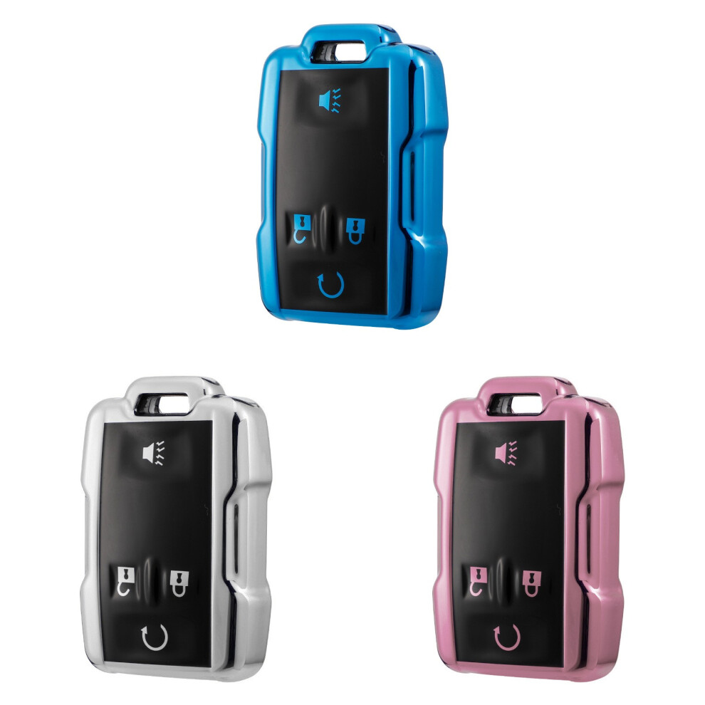 Secure Snap Lock Key Fob Protector Remote Control Case Upgrades For Suburban Rose Gold 7754004660045